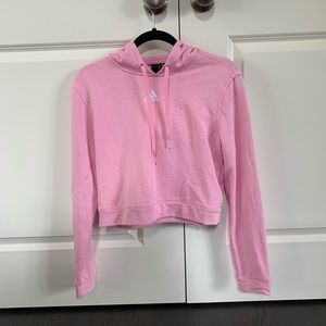 Adidas Crop Hoodie - Pink